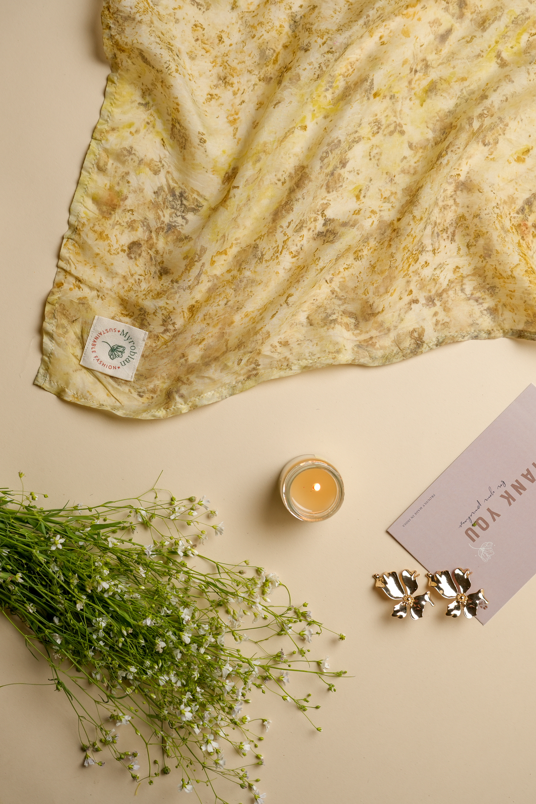 Ecoprint Marie Scarf